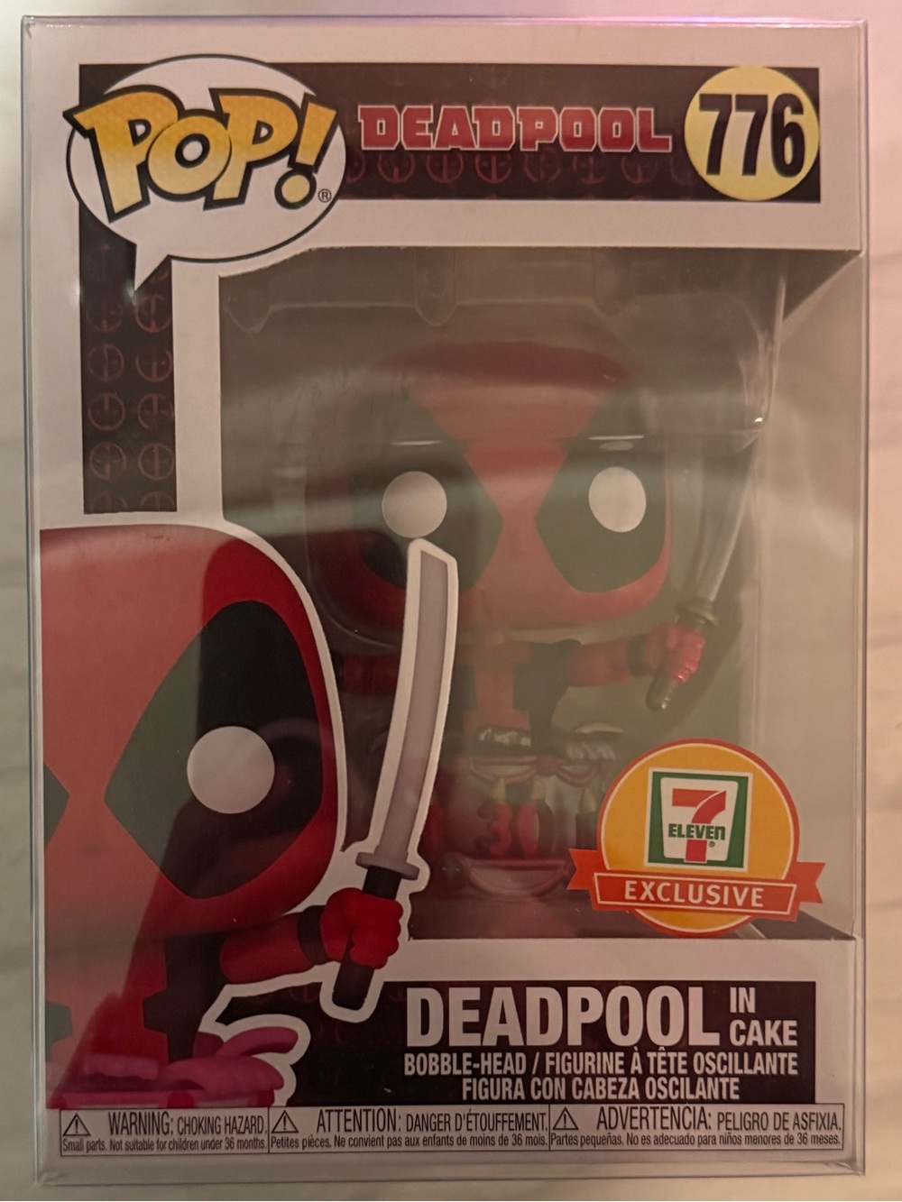 Funko Pop! Deadpool In Cake - Red and Black (7-Eleven Exclusive)